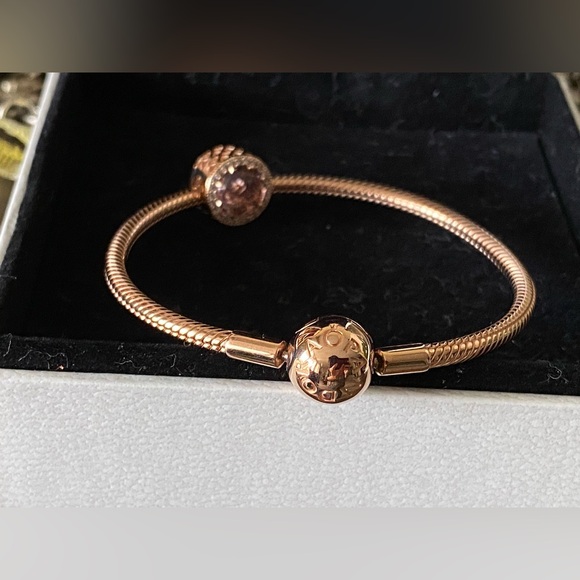 Pandora Moments Rose gold snake bracelet - Picture 3 of 8